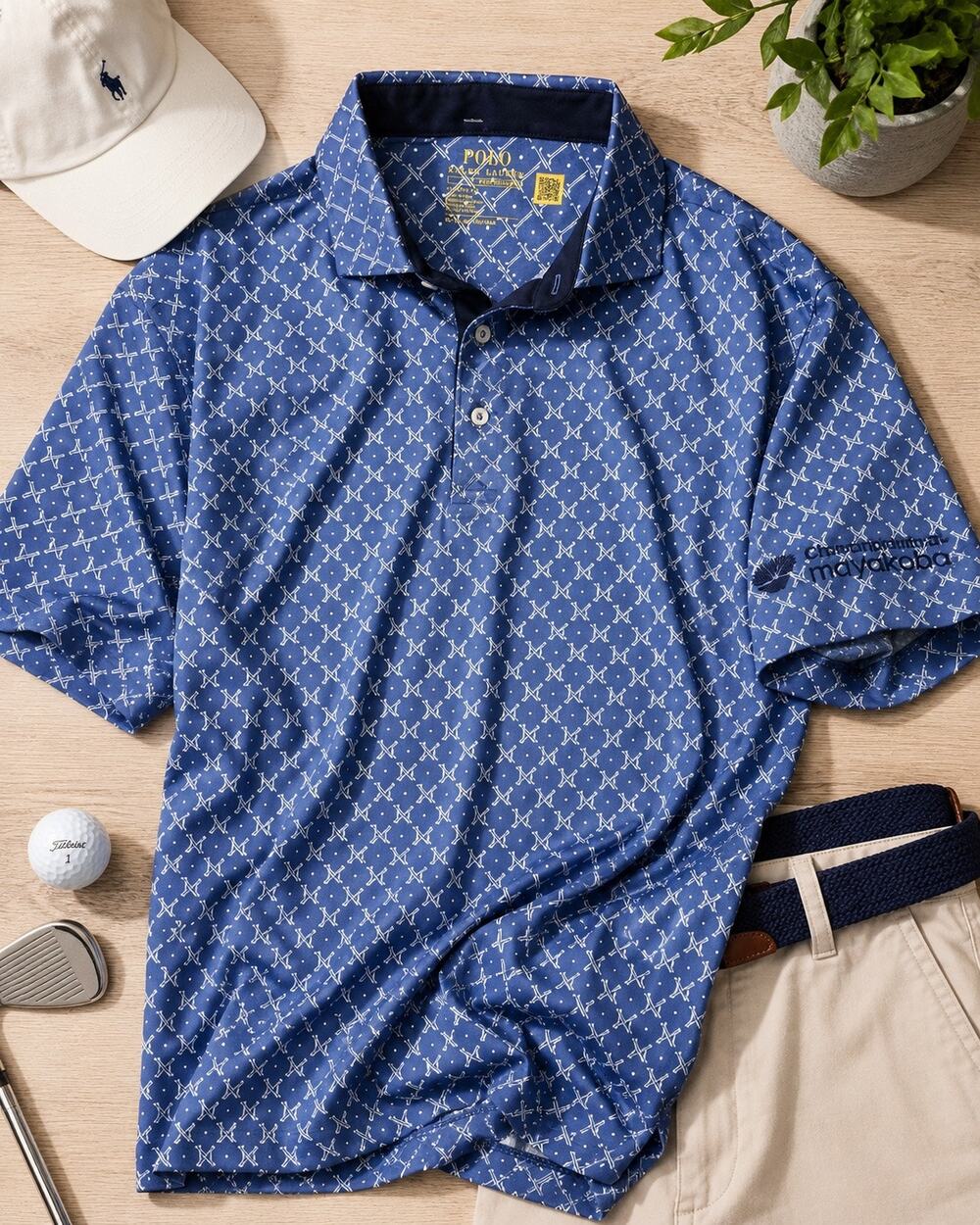 Polo Ralph Lauren Performance Golf Polo XL Blue Mayakoba Classic Fit Shirt